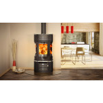 Krbová kamna ABX Atrium 9 šedý plech